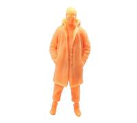 lopituwe Modelli di statuette di persone con dettagli elevati, modelli statuette strada non verniciati che aggiungono un tocco realistico al diorama. Le in miniatura in Per scala 1/64 sono, Stile B