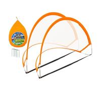 lopituwe Porta da calcio, porta da calcio per il cortile, set di porte da per gioco occasionale e allenamento serio tra giovani atleti, reti pieghevoli, rete e pompa per palline