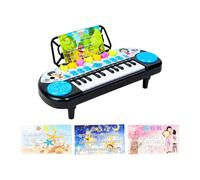 lopituwe Tastiera per pianoforte per bambini, regalo per principianti, giocattolo musicale versatile con 6 canzoni e 25 melodie per divertirsi al chiuso e all'aperto, tastiera per