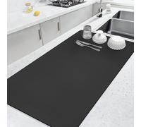LOPNUR Tappetino scolapiatti da cucina, 80 x 43 cm, extra large, per bancone della cucina, tappetino super assorbente, tappetino in diatomite, resistente al calore, con retro in gomma antiscivolo