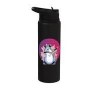 l'opposum dall'aspetto allegro e divertente balla e fa un Stainless Steel Insulated Water Bottle