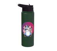 l'opposum dall'aspetto allegro e divertente balla e fa un Stainless Steel Insulated Water Bottle