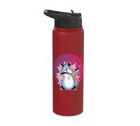 l'opposum dall'aspetto allegro e divertente balla e fa un Stainless Steel Insulated Water Bottle