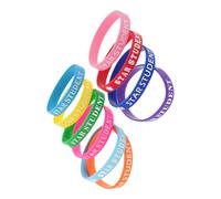 LOPUNER 10 Braccialetti Silicone Morbido Colorati per Stelle per Motivare Studenti Classe Braccialetti Ricompensa Educativi Confortevoli e Adatti