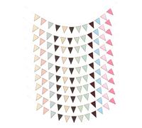 LOPUNER 10 Pezzi Bandierine Triangolari Multicolori Kit Decorativo Festa e Festa Classe Striscione Festone Bunting per Decorazioni Indoor e Outdoor