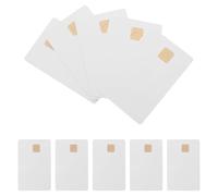 LOPUNER 10 Pezzi Carte Ic Vuote con Chip 2k Memoria Bianca in Pvc per Controllo Accessi Aziendale Scolastico e Comunità