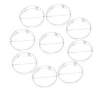 LOPUNER 10 Pezzi Piastre Petri con Coperchio 90mm a 2 Scomparti in Ps per Progetti Scientifici Scolastici Esperimenti di Laboratorio Coltura Piante e Tessuti Cellulari