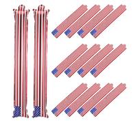 LOPUNER 100 pezzi Thunder Stick: bastone sonoro con bandiera USA, accessori per il tifo del 250° anniversario, strumento per fare rumore durante le cheerleader, battente gonfiabile in plastica per