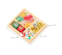 LOPUNER 2 Miniature Dollhouse Candy Decorations Tiny Festive Sweet Models For Christmas Presents And Dollhouse Holiday Decor