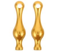 LOPUNER 2 pezzi di staffe per ringhiere: binari per gallerie per mensole, connettori per mobili - tappi terminali in metallo per montanti - binari per mensole, armadi, per gallerie, fusi per