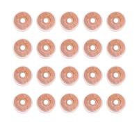 LOPUNER 240 Pezzi Tappi per Flaconi in Alluminio Silicone Sigillante, Tappi Trasparenti per Fiale e Bottiglie di Vetro, Chiusura Ermetica Resistente per Uso Laboratorio e Colore Casuale