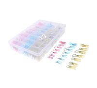 LOPUNER 280 pezzi Terminali Elettrici Isolati Termoretraibili Kit Professionale Capicorda Crimpati Resistenti Strappi per e Vibrazione per Pannelli e Motori