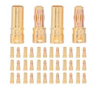 LOPUNER 40 Set di connettori a banana placcati in oro per batteria RC, motore ESC, connettori a banana maschio e femmina, terminali per cavi motore RC per sostituzione ESC da 3,5 mm