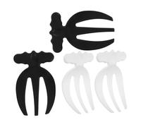 LOPUNER 4pezzi Forchette Riutilizzabili Plastica per Servire e Mescolare Insalate e Pasta Strumenti da Cucina Ergonomici per Feste e Famiglia Design Tre Denti Facili da Pulire e Conservare