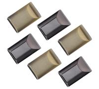 LOPUNER 50 Pezzi Clip per Cerniere in Metallo Nero, Fermo per Zip Robusto per Accessori Borsa Donna, per Artigianato Fai da Te e Borse