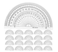 LOPUNER 60 goniometri matematici per la misurazione di angoli a 180 gradi, in plastica trasparente, strumenti di geometria matematica precisi per scuola, ufficio e aula.