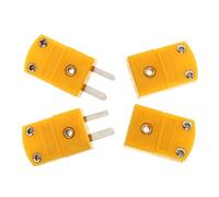 LOPUNER Adattatore Termocoppia Tipo K 2 Pin Connettore Plastica Spina + Presa Set 4 Pezzi per Misurazione Temperatura Termometro Digitale Industriale
