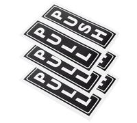 LOPUNER Adesivi per Porte Pull Push in Pvc Nero, 3 Paia, senza Residui e Sostituibili, per Superfici Lisce come Vetro, per Negozi e Parchi