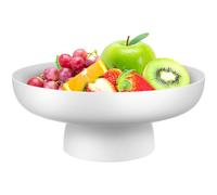 LOPUNER Alzatina Porta Frutta Bianca Multifunzionale per Tavolo Ciotola Scolafrutta e Espositore per Dessert per Feste Compleanni Matrimoni e Occasioni Speciali