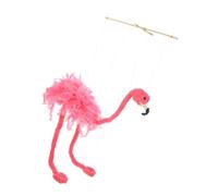 LOPUNER Bambola fenicottero rosa mano fantoccio giocattoli di fenicotteri burattino di marionette animali burattino giocattolo marionetta di design animale marionette uniche Peluche