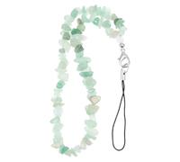 LOPUNER Cordino per Cellulare con Cristalli Naturali Verde Menta Lanyard Decorativo Elegante per Chiavi e Smartphone Charm Originale per Accessori Moda