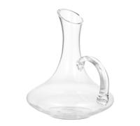 LOPUNER Decanter di Vetro per Whisky con Manico, Distributore di Bevande con Incisione Arrotondata, Elegante e Funzionale per Bar e Feste