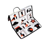 LOPUNER Giocattolo Stimolazione Visiva Ragazzo Ragazza Libro Morbido Crinkle con Specchio e Contrasto Elevato per Sviluppo Sensoriale e Immaginazione