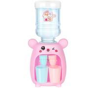 LOPUNER Mini Distributore d'Acqua per Ragazzo Ragazza in Plastica Resistente, Design Kawaii Animale, Adatto per Interazione Genitore-Figlio e Attività Indoor, Colore Rosa