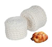 LOPUNER Rete per Salumi in Cotone Bianco 2 Pezzi, per Legare Pig's Feet e Prosciutto, per Hotel e Centri Commerciali, Resistente e Funzionale