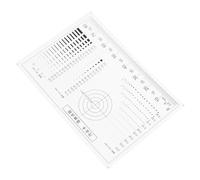 LOPUNER Righello Localizzatore per Crepe e Macchie Trasparente Calibro per Fessure da Cucina, Strumento di Misurazione per Controllo Difetti e Classificazione Carte Sportive in Acciaio