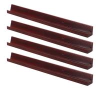 LOPUNER Righello Scanalato in Legno Mini per Mahjong Americano 4 Pezzi Portatile, per Viaggi e Serate di Gioco in Famiglia