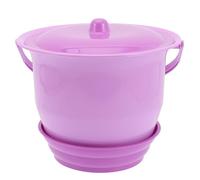 LOPUNER Vasino Educativo per Ragazzo Ragazza in Plastico Leggero Manico e Coperchio, Facile da Pulire, Vasino Portatile Forma di Wc per Unisex Colore Casuale Riutilizzabile