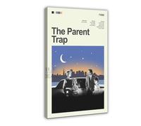 LOPXEN Poster su tela con immagine di Mid Century Modern The Parent Trap, decorazione per camera da letto, ufficio, camera da letto, regalo, 40 x 60 cm
