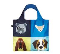 LOQI Artist Stephen Cheetham Dogs Bag Borsa da spiaggia, 50 cm, 20 liters, Multicolore (Multicolour)