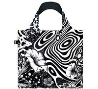 LOQI Borsa One of a Kind riciclata, Nero, 50x42cm, Borsa in poliestere riciclato, impermeabile e lavabile.