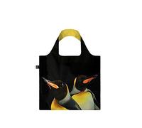 LOQI Borsa Pieghevole National Geografics Ark King Penguins Shopping Bag, Nero