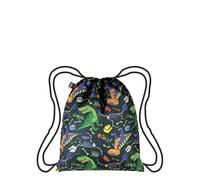 LOQI DINOSAUR Roar Recycled Medium Backpack, blue, Medium