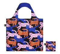 LOQI Glitter Power Cats Borsa riciclata, multicolore, L, Multicolore, L, Occidentale, Multicolore, L, Occidentale