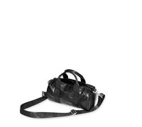 LOQI METALLIC Black Small Weekender, Nero