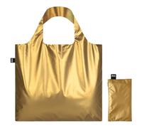 LOQI Metallic Gold Bag with Zip Pocket, gold, L