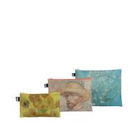 LOQI - MUSEO Van Gogh Girasoli, Autoritratto con Cappello di Paglia, Fiori di Mandorlo Tasche con Zip, Multicolore, MUSEO Van Gogh Girasoli, Autoritratto con Cappello di Paglia, Fiori di