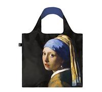 LOQI Museum Johannes Vermeer Girl With A Pearl Earring Bag Borsa da spiaggia, 50 cm, 20 liters, Multicolore (Multicolour)