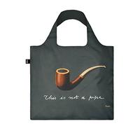 LOQI Museum Rene Magritte The Treachery Of Images Bag Borsa da spiaggia, 50 cm, 20 liters, Multicolore (Multicolour)