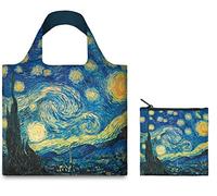 LOQI Museum Vincent Van Gogh's The Starry Night, borsa della spesa riutilizzabile, multicolore