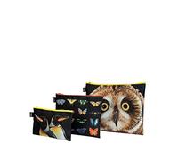 LOQI NATIONAL GEOGRAPHIC Tasche con cerniera - Gufo, farfalle, pinguini