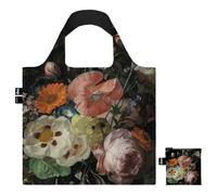 LOQI - Rachel Ruysch, Still Life with Flowers on a Marble Tabletop 1716, sacchetto riciclato, multicolore, multicolore occidentale, Multicolore, Occidentale
