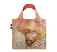 LOQI VAN GOGH Self Portrait with Straw Hat Bag Travel Tote, 50 cm, 15 liters, Pi