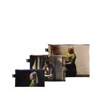 LOQI Zip Pocket Johannes Vermeer - Milkmaid, The Geographer, Girl with a Pearl E