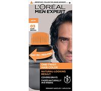 L'Or√©al Paris Men Expert One-Twist Hair Color, Gel, Senza Ammoniaca, Castano Scuro Naturals, Castano Scuro