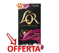 L'Or - Capsule Caffè Espresso India Karnataka - Compatibili con Macchine Nespresso®* original - 10 Capsule in Alluminio - Intensità 10